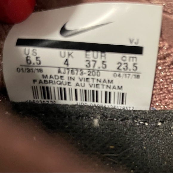 Nike pink slip on/lace up sneaker. Size 6.5 - Picture 7 of 7